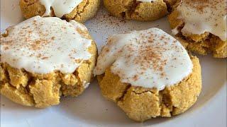 The BEST Keto Pumpkin Cookies | Low-Carb Dessert with Cream Cheese Fro