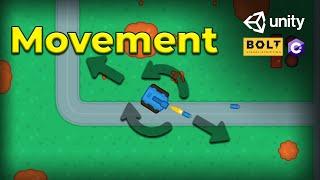 Unity Top-Down Vehicle Movement - Bolt and C# Tutorial  (Visual Scripting)