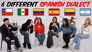 6 verschiedene spanische Dialekte in EINEM Video! l Chile, Mexiko, Venezuela, Spanien, Kolumbien,...