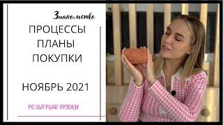 ПРОЦЕССЫ НОЯБРЯ 2021 | покупки пряжи, много плечевых изделий, знакомство | РОЗЫГРЫШ пряжи