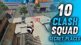 TOP 10 CLASH SQUAD SECRET PLACES FREE FIRE | CLASH SQUAD TIPS AND TRICKS IN FREE FIRE (PART - 16)