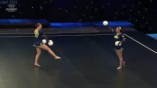 2024 ICU Europeans Junior Pom Doubles - Team Ukraine