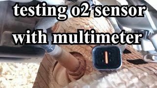 how to test o2 sensor with multimeter