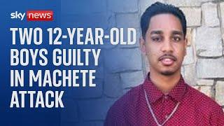 Two 12-year-old boys found guilty of murdering Shawn Seesahai in machete attack