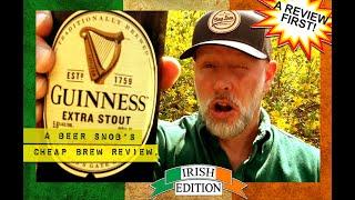 Guinness Extra Stout Beer Review by A Beer Snob's Cheap Brew Review