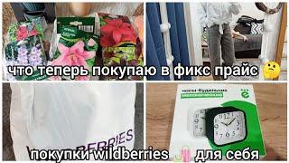 ПОКУПКИ В ФИКС ПРАЙС ТЕПЕРЬ ДРУГИЕ  С WILDBERRIES ПОРАДОВАЛА СЕБЯ