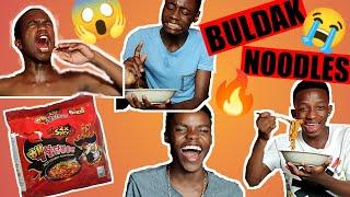 EATING BULDAK NOODLES (2× SPICY) - OneCrew