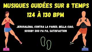 Musiques guidées sur 8 temps. 124 à 130 BPM