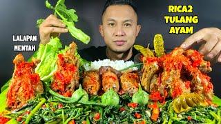 RICA2 TULANG AYAM + CUMI PEDAS , OSENG PAKIS, KANGKUNG, PETAI, LALAP BATANG PEPAYA, TERONG, SAYUR