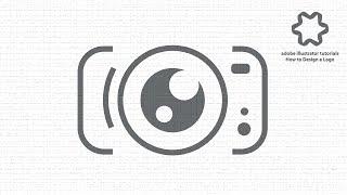 illustrator tutorial - photography camera studio logo design - flat design tutorial for beginners