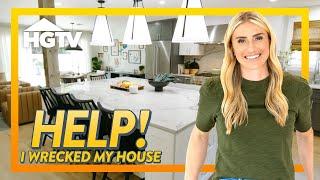 Entry Hallway Remodeled after Being BOTCHED by Owners | Help! I Wrecked My House | HGTV