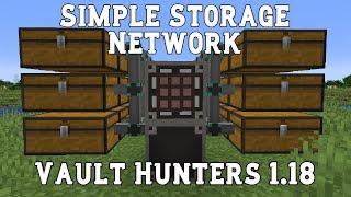Simple Storage Network Vault Hunters 1.18 Mod Guide