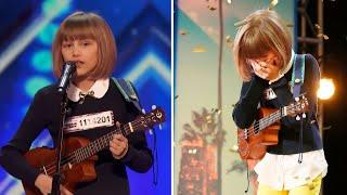 Ukulele Player 12-Year-Old Called the Next Taylor Swift Wins Golden Buzzer With Her Original Song