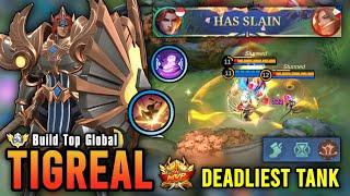 DEADLIEST TANK!! TIGREAL BEST BUILD 2024 | TOP GLOBAL TIGREAL GAMEPLAY - MOBILE LEGENDS