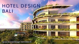 Contemporary Hotel Design: Curved Facade, Big Ocean Views by Space Line Design Architects