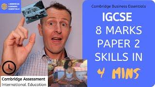 How to Answer IGCSE(O-level) Business Paper 2 8 Mark Question  CAIE (Cambridge Int. Exams)