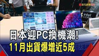 迎大換機潮! 日本PC出貨量增近5成.創4年同期高 AI PC商機爆發 專家看好宏碁.華碩市場暢旺｜非凡財經新聞｜20241225