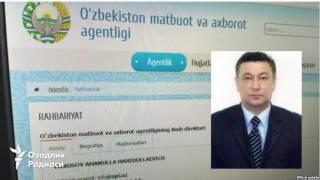 Uzbek Ўзбекистон Матбуот ва ахборот агентлиги раҳбари қўлга олинди