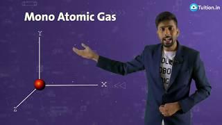 Degrees of freedom |  Kinetic theory of gases | IIT JEE