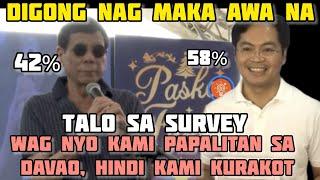 DIGONG NAG MAKA AWA SA DAVAO- TAGILID SA SURVEY KAY KARLO NOGRALES