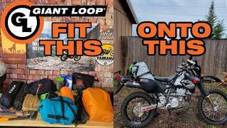 How to Pack Your Complete Enduro or Dual Sport Camping Setup in the Giant Loop Great Basin Saddlebag