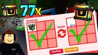 77 Trades for RGB Reward Box in 1 Minute! Roblox Adopt Me