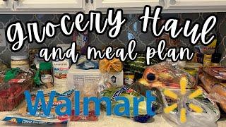 Weekly Walmart Budget Grocery Haul and Meal Plan!