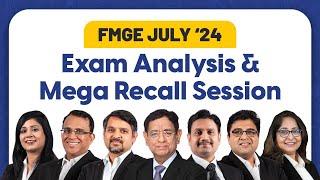 FMGE July'24 Exam Analysis & Mega Recall Session | FMGE July'24 Paper Discussion | DBMCI