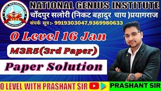 M3R5 SOLUTION 99.9% एक्यूरेट आंसर o level PYTHON  answer key