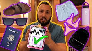 What To PACK FOR A CRUISE From Onboard A Cruise Ship - PACKING CHECKLIST