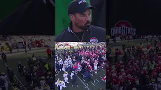 Fight breaks out after Michigan vs. Ohio State game  #shorts