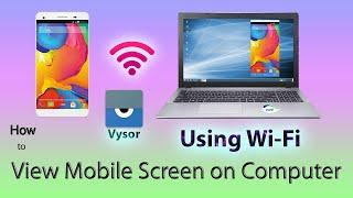 How to mirror mobile screen to laptop using Wifi.