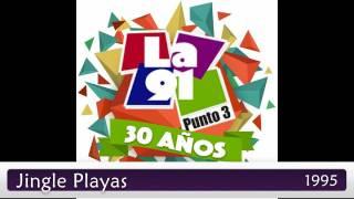 Jingle Playas  La 91 FM 1995