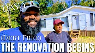 Let's Get This Mobile Home Renovated!!!! | RENOVATING OUR 1991 DOUBLE-WIDE MOBILE HOME {DEBT FREE}