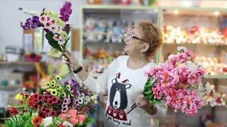 Видеообзор. Поступление искусственных цветов, веток, голов.