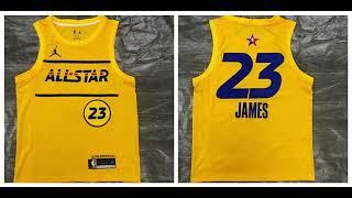 Re-engraved NBA All-Star 2021 Limited Yellow Jersey