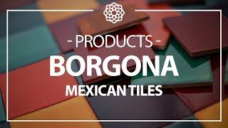 One color Mexican tiles - colorful patchwork rustic wall tiles [Borgona]