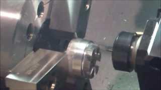 CNC Lathe Demo- Hwacheon HiTech 200 with Live Tooling