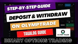 Step-by-step guide: How to withdraw and deposit on the Olymp Trade platform. | Tagalog Guide