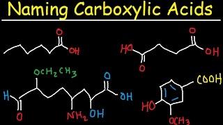Naming Carboxylic Acids - IUPAC Nomenclature - Organic Chemistry