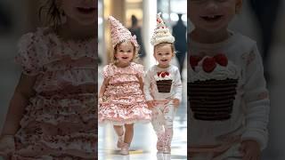 Beautiful Babies Rocking the Runway #KidsFashion #RunwayShow #AIArt #YouTubeShorts #Baby