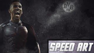 Pierre Emerick Aubameyang 'Batman' Manipulation Speed Art + Aubameyang Goals and Highlights ( HD )