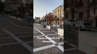 Piazza Umberto I in Arce. December 2023