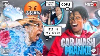 OPENING MY MOM’S WINDOW WHILE GOING THROUGH THE CAR WASH!! **SUPER FUNNY**