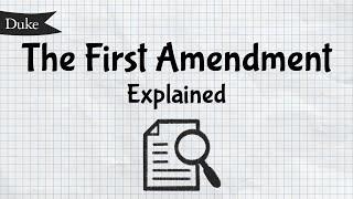 The First Amendment Explained | Quick Learner