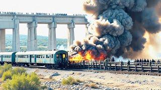 Putin is Very Angry! Russian Nuclear Train Blown Up on Crimean Bridge By US