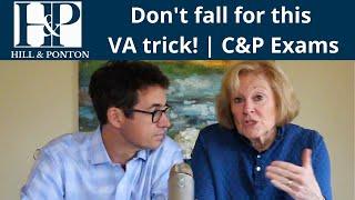 Don't Fall for This VA Trick! | PTSD C&P Exam