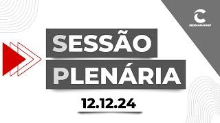 Sessão Plenaria da Câmara Municipal de São Paulo | 12/12/2024