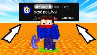 TĚŽKÉ ÚKOLY od YOUTUBERŮ v MINECRAFTU!