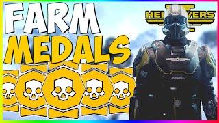 *SOLO* The FASTEST Way To Farm Medals In HELLDIVERS 2 | MAKE UP TO 60 MEDALS PER HOUR